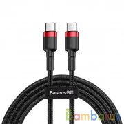 Кабель Baseus Cafule PD USB Type-C CATKLF-G91 (Red/Black) | фото №0