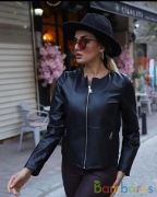 Женская Косуха Кожзам / Черный | фото №0