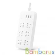 Удлинитель Xiaomi Mi Power Strip (6 розеток + 3 USB) CXB6-1QM White | фото №0