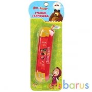 ГУБНАЯ ГАРМОШКА "ИГРАЕМ ВМЕСТЕ" "МАША И МЕДВЕДЬ" 2001 НА КАРТ. (РУСС. УП.) 27*11СМ в кор.2*24шт | фото №0