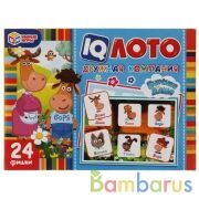 IQ-лото. Бурёнка Даша. Дружная компания. Коробка 138х189х32 мм, 24 пласт.фишки.Умные игры в кор.24шт | фото №0
