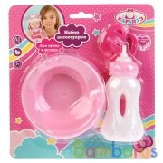 Набор для пупса 3 предмета: горшок, бутылочка, соска на блистере (русс. уп.) Карапуз в кор.2*60шт | фото №0
