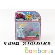 НАБОР ИЗ 2-Х ФИГУРОК С АКСЕСС., В АССОРТ. НА КАРТ. 18*21*3СМ в кор.2*180наб | фото №0