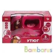 УТЮГ "МАША И МЕДВЕДЬ" ТМ "ИГРАЕМ ВМЕСТЕ" НА БАТ. СО СВЕТОМ В РУСС. КОР. в кор.2*18шт | фото №0