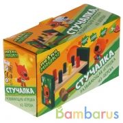 Игрушка деревянная Ми-ми-мишки стучалка 6 цилиндров Буратино в кор.60шт | фото №0