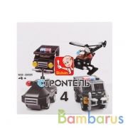 КОНСТРУКТОР ПЛАСТ. ТЕХНИКА ПОЛИЦИЯ, В АССОРТ. В КОР. В ДИСПЛЕЕ (РУСС. УП.) УП-8ШТ в кор.27уп | фото №0