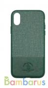 Чехол S&B для iPhone 11 Ткань+кожа (Зеленый) | фото №0