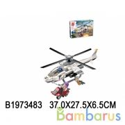 Конструктор пласт. вертолет с фигурками и аксесс., 352дет. в кор. в кор.12шт | фото №0