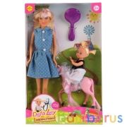 Кукла, с дочкой на лошадке, с аксесс., в ассорт. в кор. в кор.24шт | фото №0