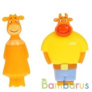 Игрушка для ванны Оранжевая корова Ма и Па КАПИТОШКА в кор.50шт | фото №0
