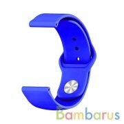 Сменный браслет 22мм (Amazfit GTR 47mm & Haylou LS05) однотонный (Темно-синий) | фото №0