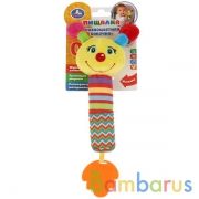 Текстильная игрушка пищалка бабочка на карт. в пак. (русс. уп.) "Умка" в кор.240шт | фото №0