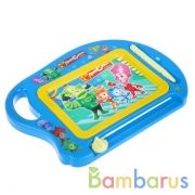 Доска для рисования Фиксики ч/б. магн. карандаш, ручка для переноски. "Играем вместе" в кор.3*48шт | фото №0