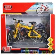 Модель металл велосипед, длина 17см в русс. кор. Технопарк в кор.2*36шт | фото №0