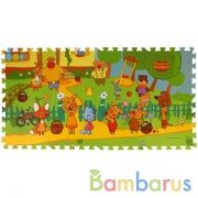 Коврик-пазл Оранжевая корова 8 сегментов, каждый 31.5*31.5см ИГРАЕМ ВМЕСТЕ в кор.12шт | фото №0