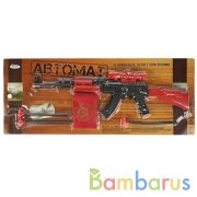 АВТОМАТ "ИГРАЕМ ВМЕСТЕ" СТРЕЛЯЕТ ПУЛЯМИ НА ПРИСОСКАХ НА КАРТ. (РУСС. УП.) в кор.2*48шт | фото №0