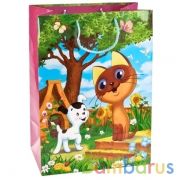 ПАКЕТ ПОДАРОЧНЫЙ "ИГРАЕМ ВМЕСТЕ" КОТЁНОК ГАВ. 33Х46Х20СМ, ГЛЯНЦЕВЫЙ В ПАК. УП-12ШТ в кор.6уп | фото №0