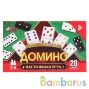 Игра логическая домино в кор.18,5*11,5*2,5см ИГРАЕМ ВМЕСТЕ в кор.80шт | фото №0