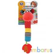 Текстильная игрушка пищалка зебра на карт. в пак. (русс. уп.) "Умка" в кор.240шт | фото №0