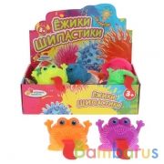 Игрушка ёжик "монстр с языком", свет, 6 цветов в пак. в дисплее ТМ "ИГРАЕМ ВМЕСТЕ" уп-12шт в кор12уп | фото №0