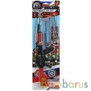 Автомат стреляет пулями на присосках, мишень на блистере ТМ "ИГРАЕМ ВМЕСТЕ" в кор.2*48шт | фото №0