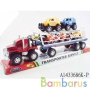 Трейлер инерц. с машинками в пласт. в кор.2*30шт | фото №0