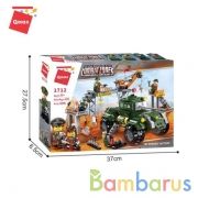 КОНСТРУКТОР ПЛАСТ. ТАНК С ФИГУРКАМИ И АКСЕСС., 396ДЕТ. В КОР. 37*27*6,5СМ в кор.20шт (Р) | фото №0