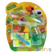 Мимимишки. Пистолет мех. д/пускания мыл.пузырей, свет, 2х50мл на блистере "Играем вместе" в кор60шт | фото №0