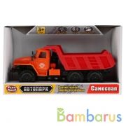 Машина инерц самосвал свет+звук, открыв двери и капот 9493-B в русс. кор. 19*11*8см в кор.2*36шт | фото №0