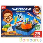 Игрушка опыты "школа ученого": электротир на бат. в русс. кор. Играем вместе в кор.12шт | фото №0