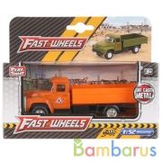 МАШИНА МЕТАЛЛ. ИНЕРЦ. ГРУЗОВИК, ОТКРЫВ. БОРТ В РУСС. КОР. 16*6*8СМ в кор.3*32шт | фото №0