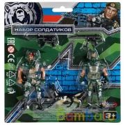 Набор солдатиков с оружием военные ИГРАЕМ ВМЕСТЕ в кор.2*216шт | фото №0