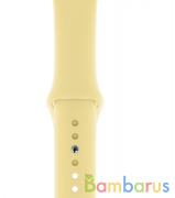 Ремешок Sportband для Apple Watch 38/40mm силиконовый (Лимонный крем) | фото №0