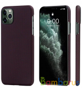 Чехол Pitaka MagEZ Case для iPhone 11 Pro, мелкое плетение (Черно-красный) | фото №0