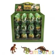 ДИНОЗАВРЫ И ДИК. ЖИВ. АФРИКИ "ИГРАЕМ ВМЕСТЕ" 6 АСС. 3" В ПРОЗРАЧНОМ ЯЙЦЕ,В ДИСПЛ. (УП-36ШТ)в кор.2уп | фото №0