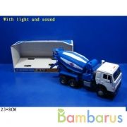 Машина бетономешалка свет+звук, открыв. двери 9117C в русс. кор. 23*8см в кор.2*12шт | фото №0