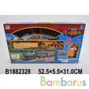 Железная дорога р/у свет+звук, с аксесс. в кор. в кор.18шт | фото №0