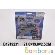 Набор полиция (пистолет+присоски+наручники) на карт. в кор.4*144шт | фото №0