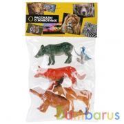 НАБОР ИЗ 6-И ЛЕСНЫХ ЖИВОТНЫХ "ИГРАЕМ ВМЕСТЕ" В АССОРТ. В ПАК. (РУСС. УП.) в кор.8*24наб | фото №0