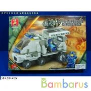 КОНСТРУКТОР ПЛАСТ. "ВОЕННЫЙ СПЕЦНАЗ" С ФИГУРКАМИ, 198ДЕТ. В РУСС. КОР. 30*20*4СМ в кор.32шт | фото №0