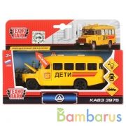 Машина металл свет-звук КАВЗ дети 13,5 см, капот, дв., баг., инерц., кор. Технопарк в кор.2*24шт | фото №0