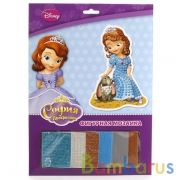 НАБОР Д/ТВОРЧЕСТВА "MULTIART" "ФИГУРНАЯ МОЗАЙКА" DISNEY СОФИЯ, 3 ДИЗАЙНА В АССОРТ. в кор.4*24шт | фото №0