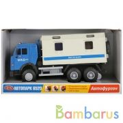 Машина грузовик Милиция свет+звук, открыв. двери 9119C в русс. кор. 23*8см в кор.2*12шт | фото №0