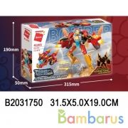 Конструктор пласт. робот, 272дет. в кор. в кор.32шт | фото №0