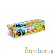 Тесто для лепки Синий ТРАКТОР 4 цв. по 60 г (неоновые цвета), рф МУЛЬТИ АРТ в кор.18шт | фото №0