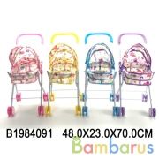 Коляска люлька, цвет в ассорт. 61206 в пак. в кор.24шт | фото №0