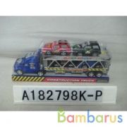 Трейлер инерц. с 4-мя машинками, в ассорт. в пласт. в кор.2*72шт | фото №0