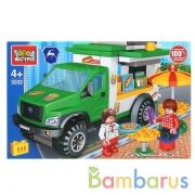 Конструктор "Город мастеров" автокафе газ некст, с фигурками, 111дет. в русс. кор. в кор.2*18шт | фото №0