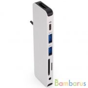 Переходник HyperDrive SOLO 7-in-1 Hub for USB-C MacBook Pro 2016/2017/2018 (Серебристый) | фото №0
