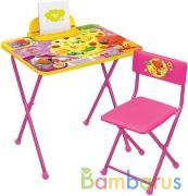 НАБОР ДЕТСКОЙ МЕБЕЛИ "МИ-МИ-МИШКИ" (СТОЛ+МЯГК. СТУЛ+ПЕНАЛ) в кор.1шт | фото №0